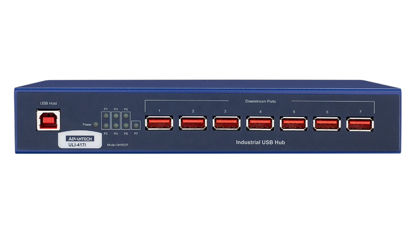 ULI-417I, 7포트, USB 2.0 허브 (산업용)